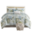 Kiawah Island 6 Piece Oversized Cotton Queen Comforter Set with Throw Pillow