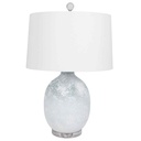 Blue & White Table Lamp 27in