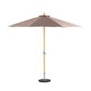 Tinaei Taupe Outdoor Umbrella with Base