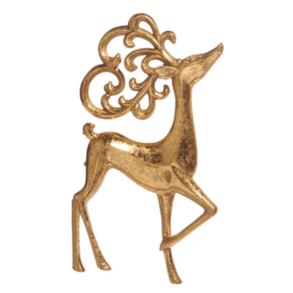 Ornate Deer Ornament 5in