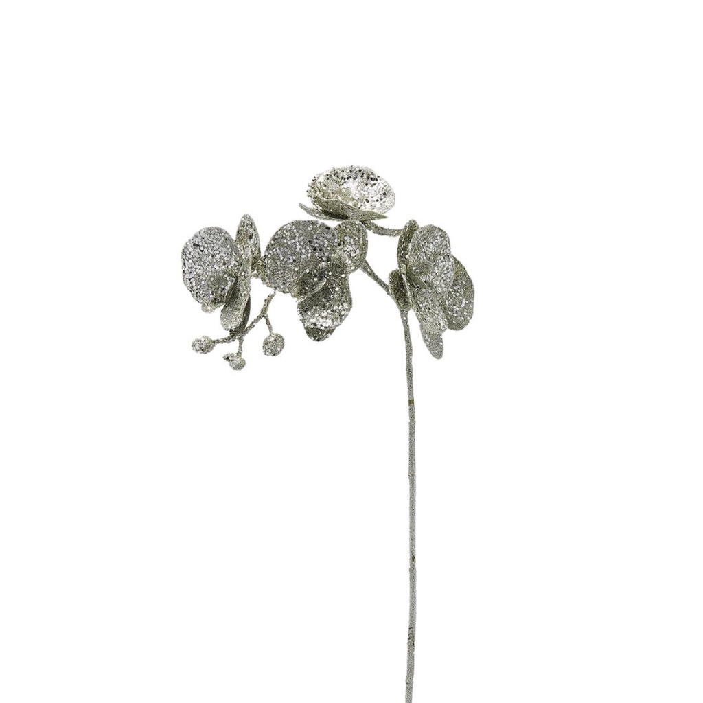 Glittered Phalaenopsis Spray 24in