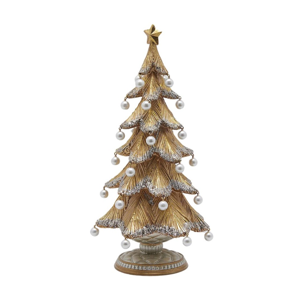 Pearl Pine Tree Gold 14in