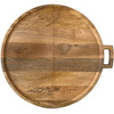 Mango Wood Round Folding Serving Board 26in