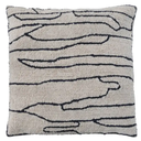 Tufted Pillow with Lines 18in