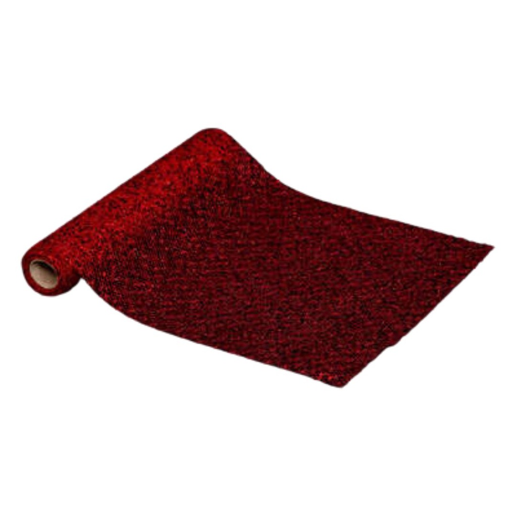Sequined Roll Red 11in x 120in