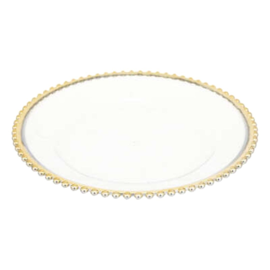 Gold Holiday Platter 12in
