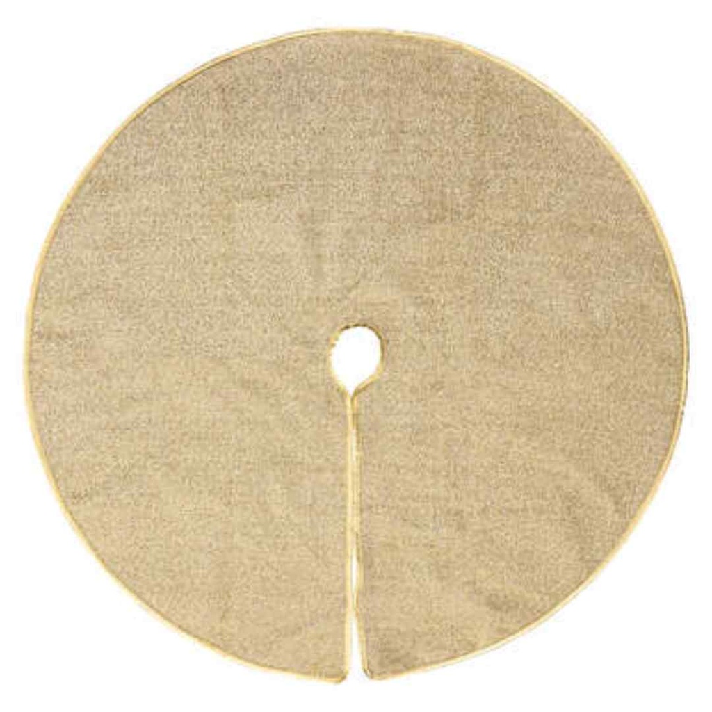 Glittered Christmas Tree Skirt Gold 36in