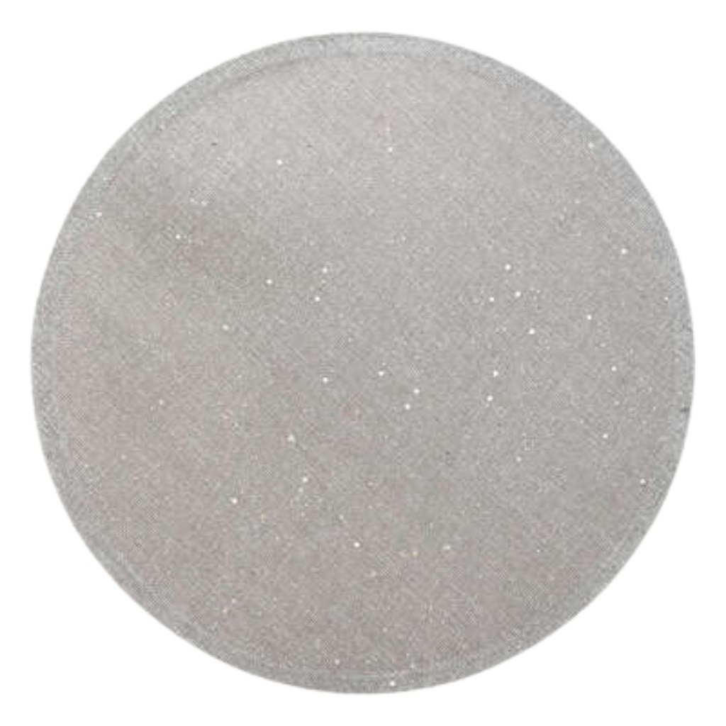 Glittered Jute Placemat Silver