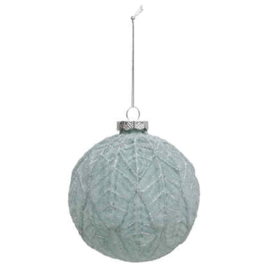 Frosted Green Ornament 4in