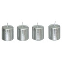 Silver Votive Candles Set of 4