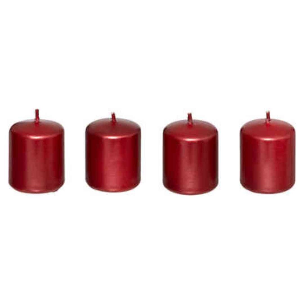 Red Votive Candles Set of 4