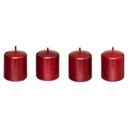 Red Votive Candles Set of 4