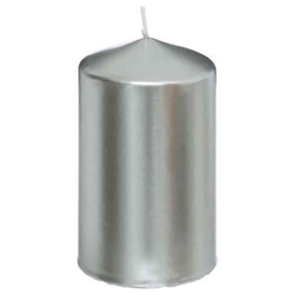 Silver Pillar Candle