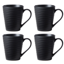 Oneida Ridge Black Mug Set 4pc