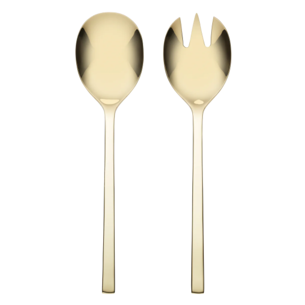 Oneida Allay Champagne Utensil Server Set 2pc
