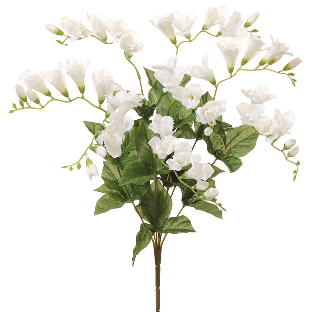 Freesia Bush White 20in