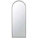 Celine Black Arch Wall Mirror 28x74in