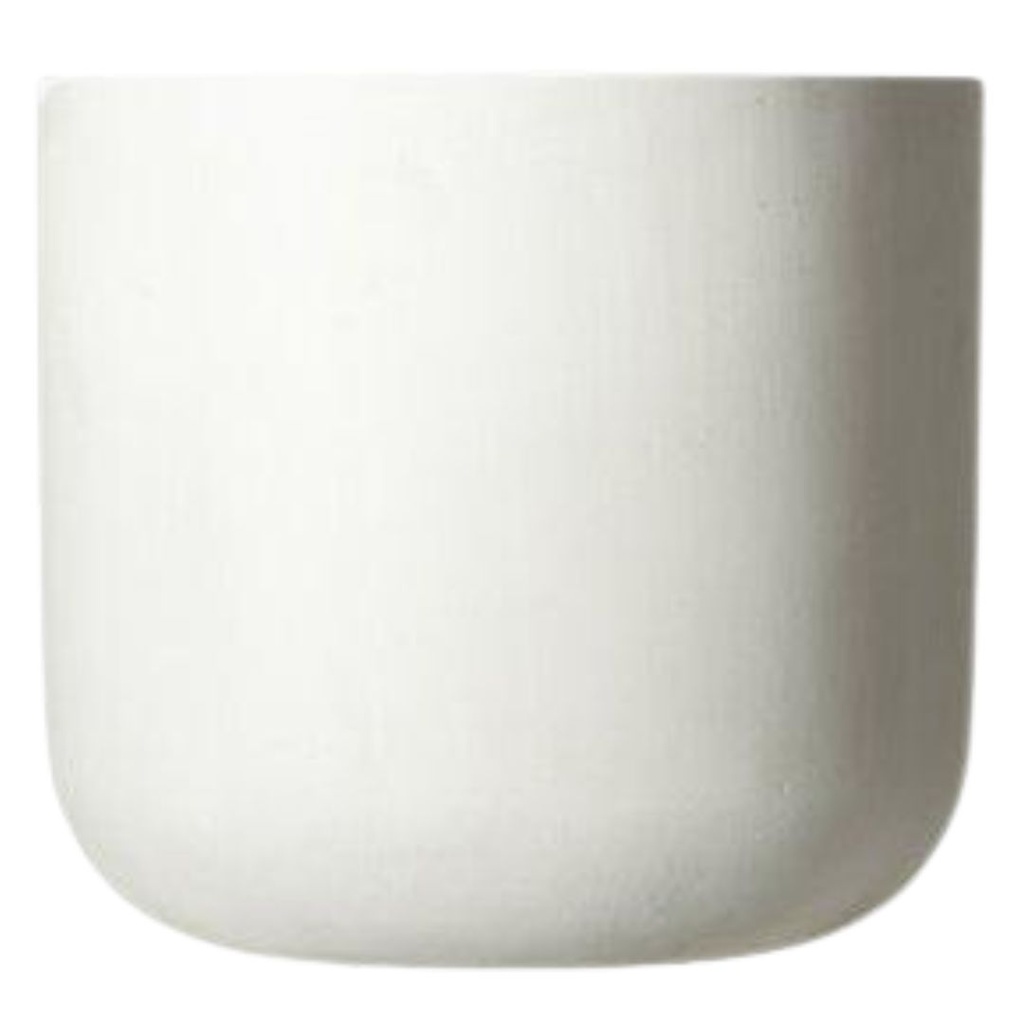 Joy Concrete Planter White 14.5in