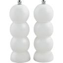 Classic White Salt & Pepper Grinder Set