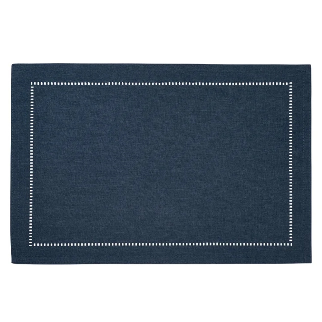 Hemstitch Placemat Navy
