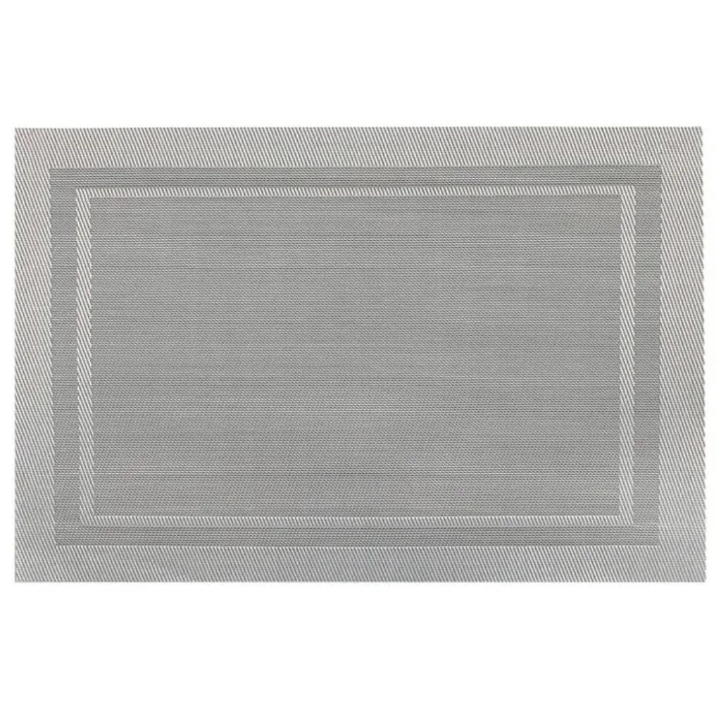 Lustre Rectangle Placemat Silver
