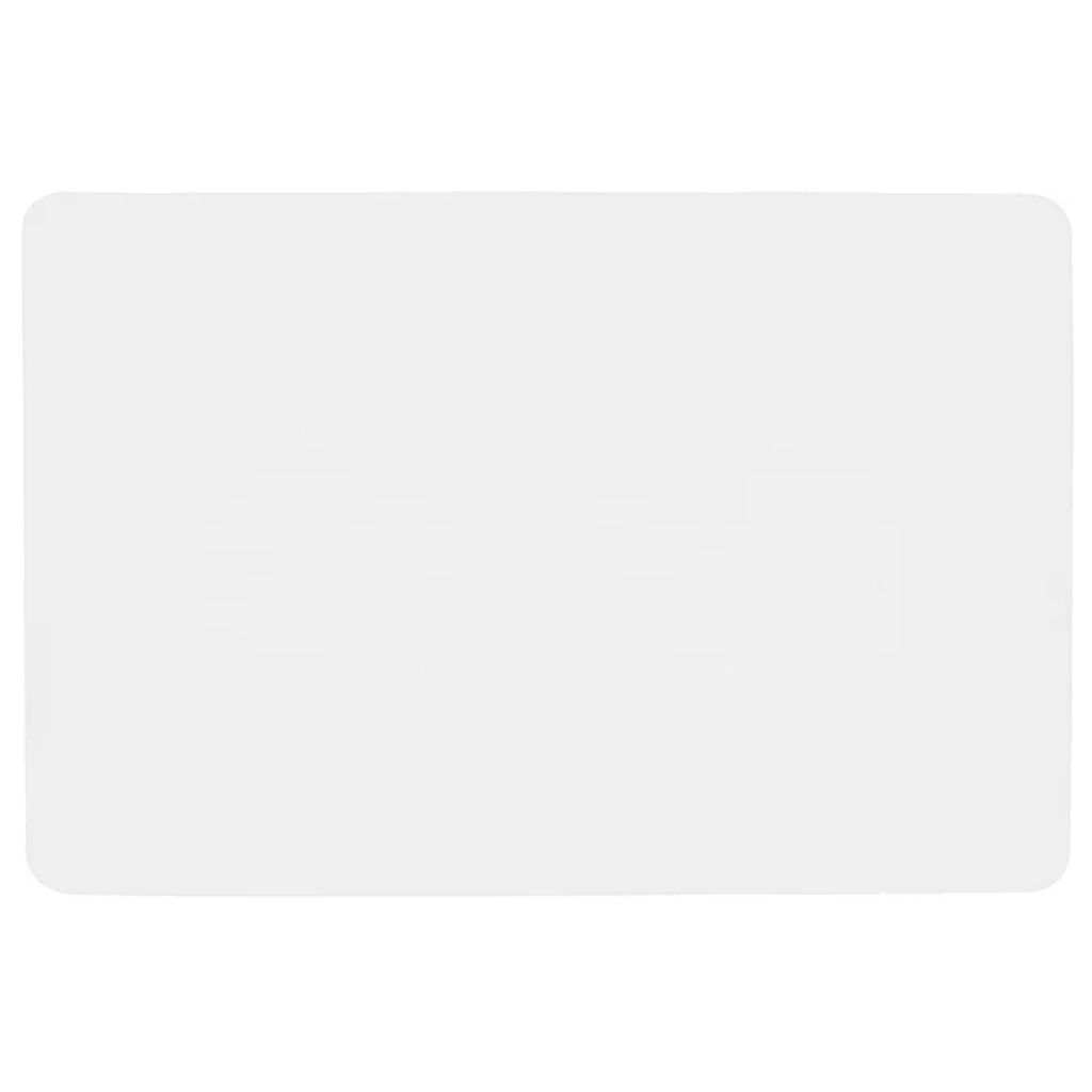Studio Leather Rectangle Placemat White
