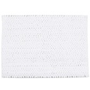 Nubby Chenille Microfiber Woven Bath Mat White