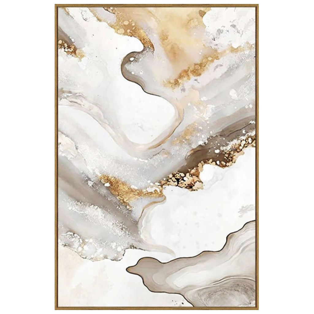 Agate I Framed Print on Tempered Glass 24in x 36in