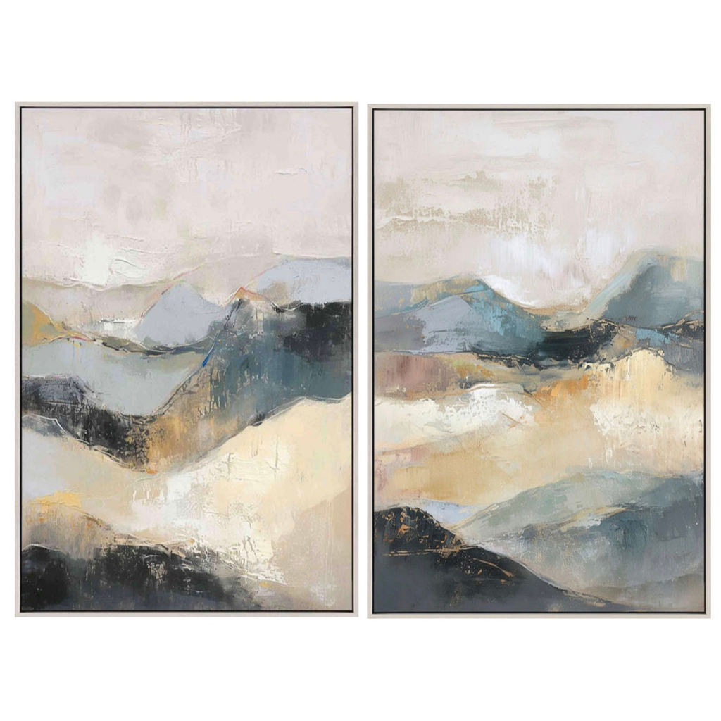 August Light Framed Canvas 24in x 36in 2pc