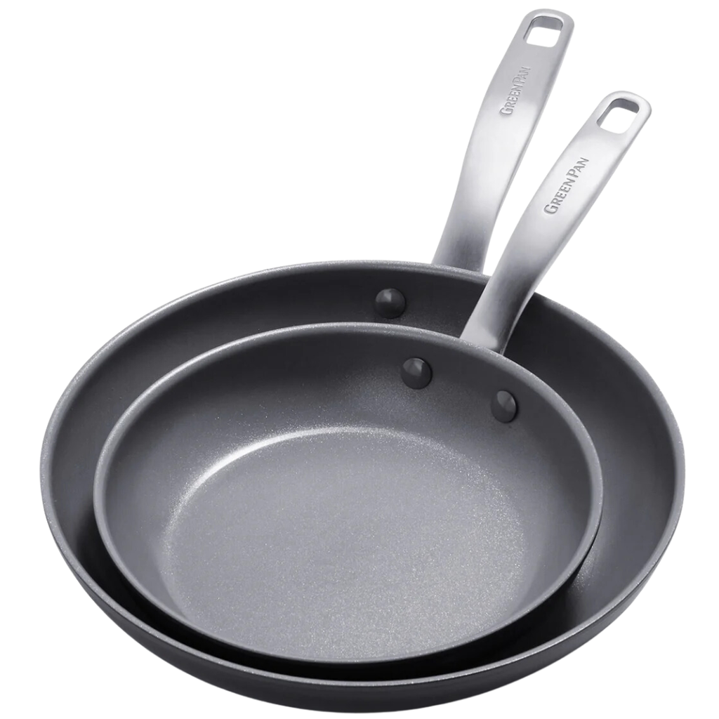 Greenpan Chatham Ceramic Open Frypan Set 2pc