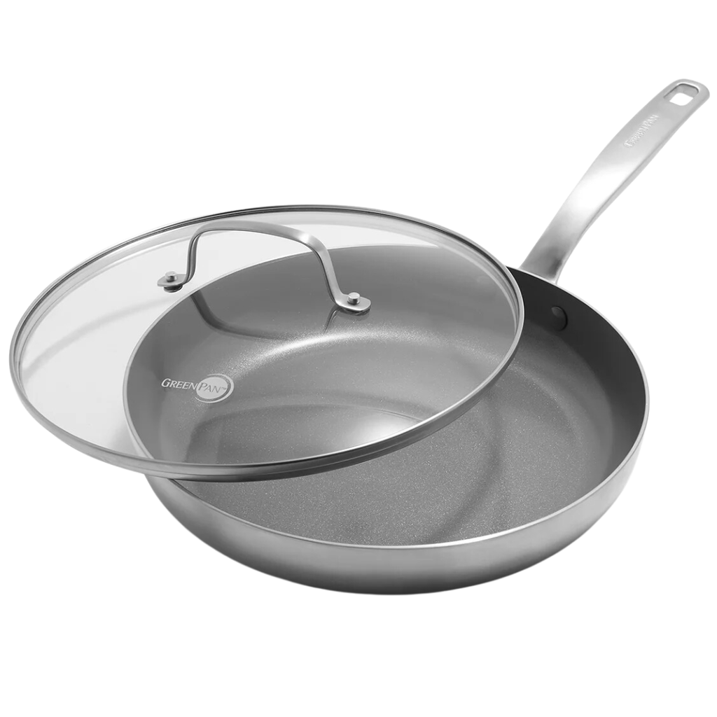 Greenpan Chatham Stainless Steel Covered Frypan 11in