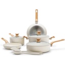 Greenpan Ceramic Cookware Set Cream 10pc