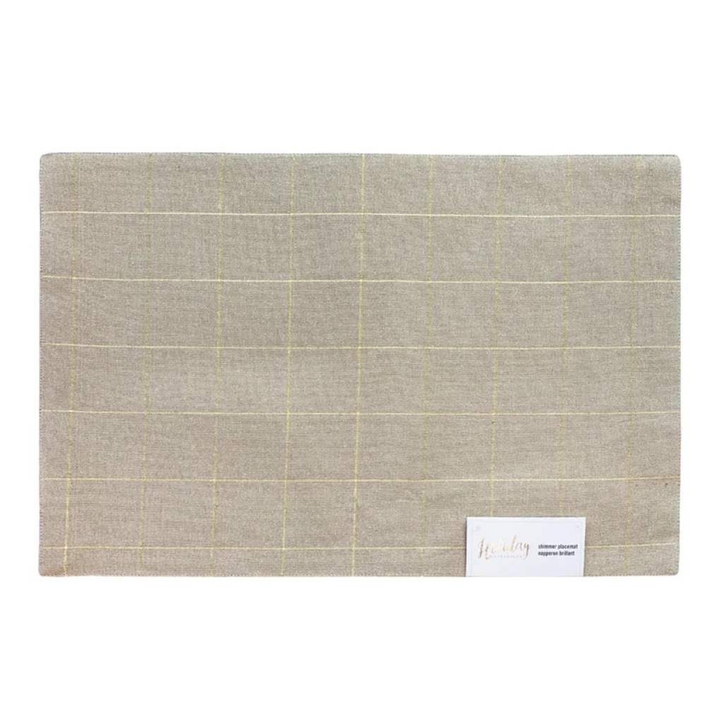 Soft Check Placemat Natural
