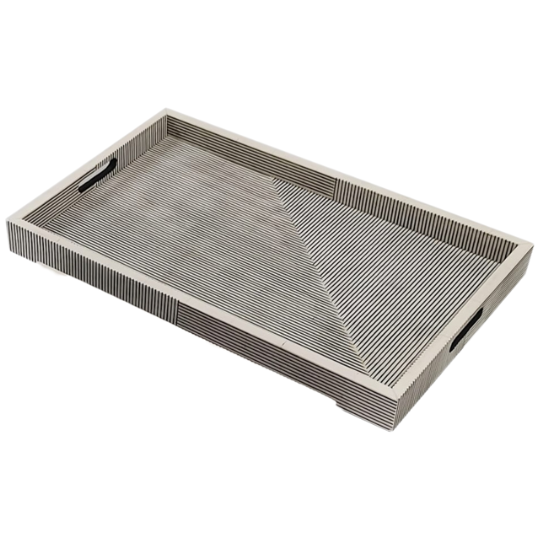 Resin Pinstripe Tray 24in