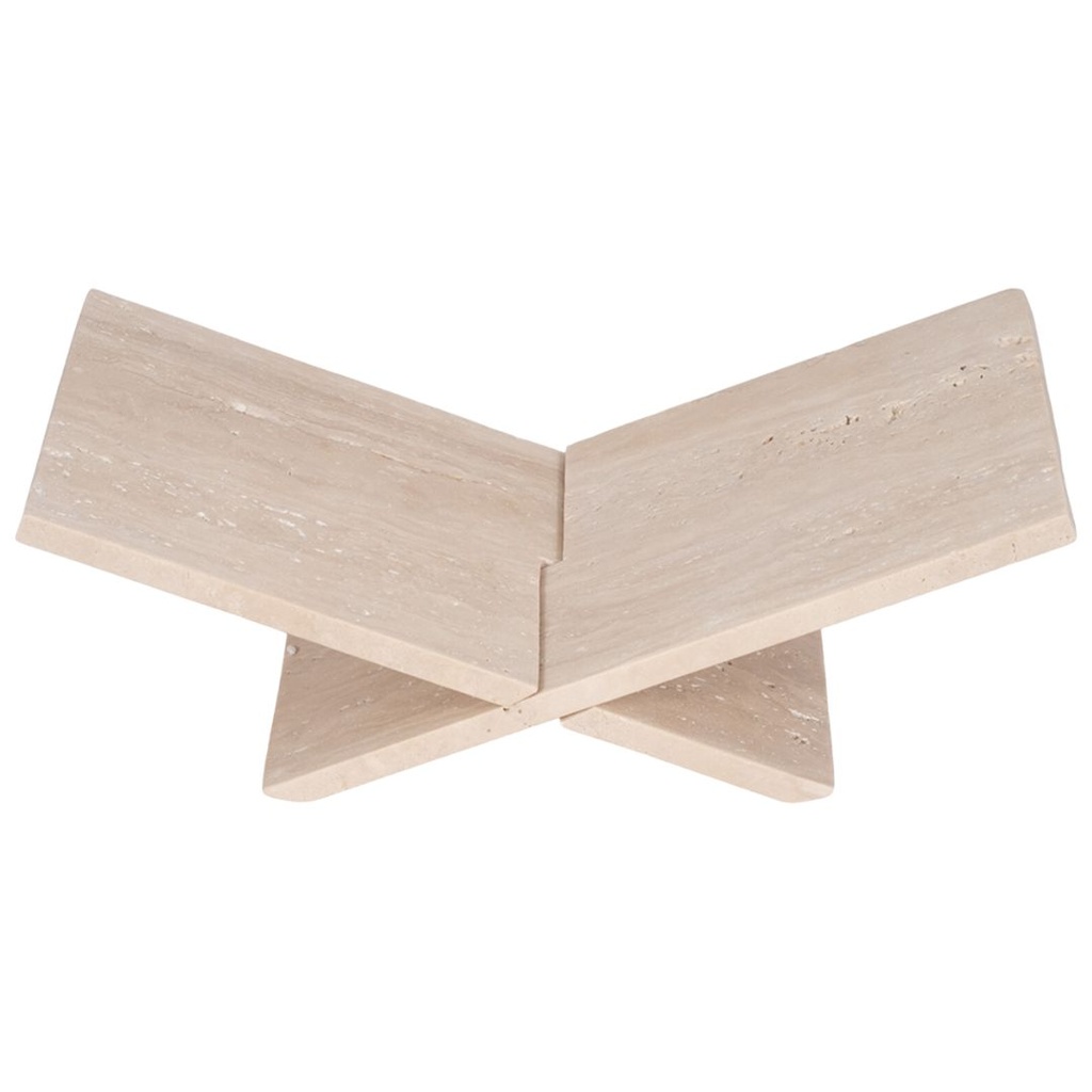 Marble Bookstand White 18in