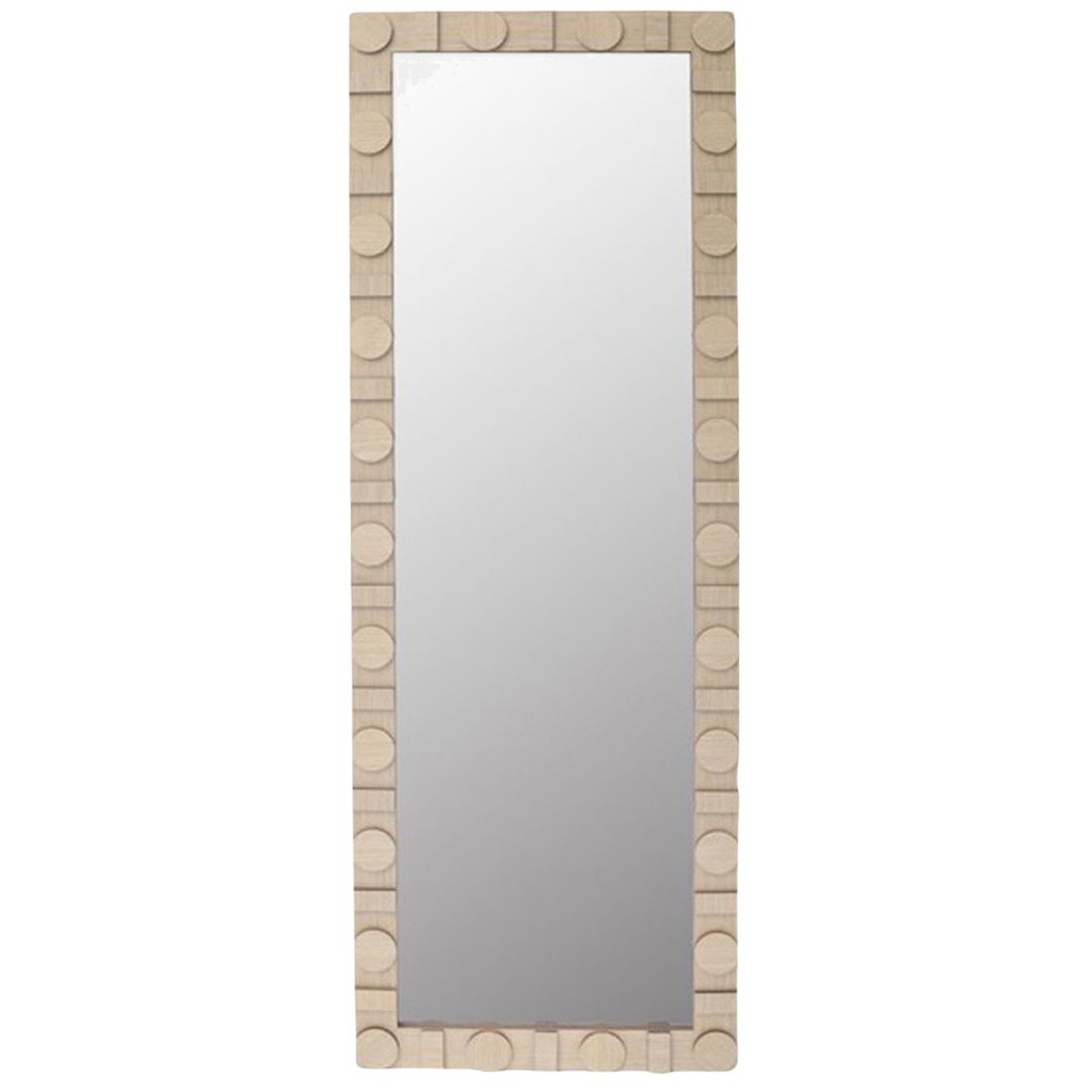 Rectangle Leaner Mirror With Circle Details 70in
