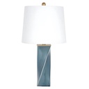 Ceramic Table Lamp Blue 26in