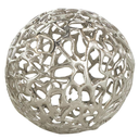 Decorative Metal Orb Gold 6in