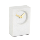 Minimalistic Marble Clock White 6in