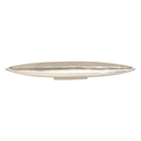 Silver Metal Oblong Bowl 34in