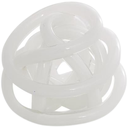 Glass Abstract Knotted Ball 5in