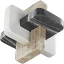 Marble Knot Link Sculpture Multi 7in