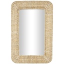 Rattan Woven Wall Mirror 32x47in