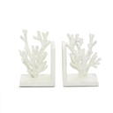 White Coral Bookends Set