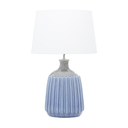 Blue Ceramic Table Lamp 24in