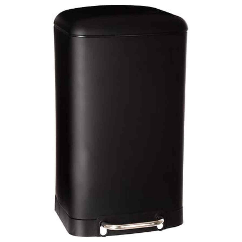 Ariane Dustbin Metal Black 30L