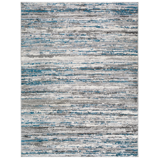 Andorra Plus Blue & Grey Rug 5x7ft