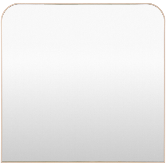 Aranya Mantel Mirror Light Wood 35x36in