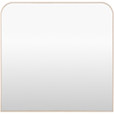 Aranya Mantel Mirror Light Wood 35x36in