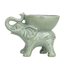 Stoneware Elephant Bowl Grey